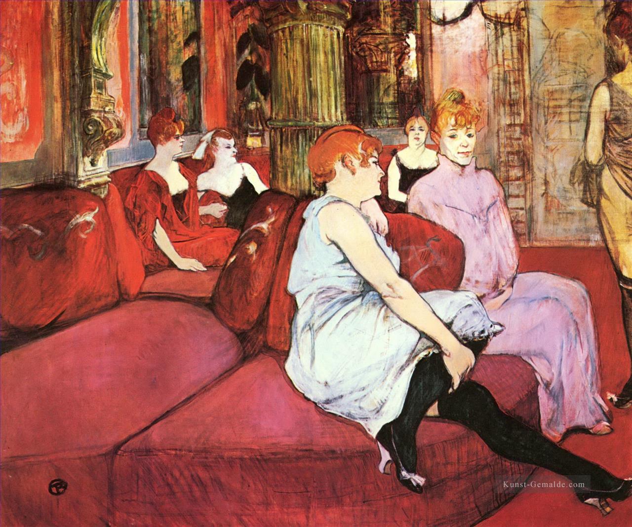 Salon de la rue des moulins 1894 Toulouse Lautrec Henri de Ölgemälde